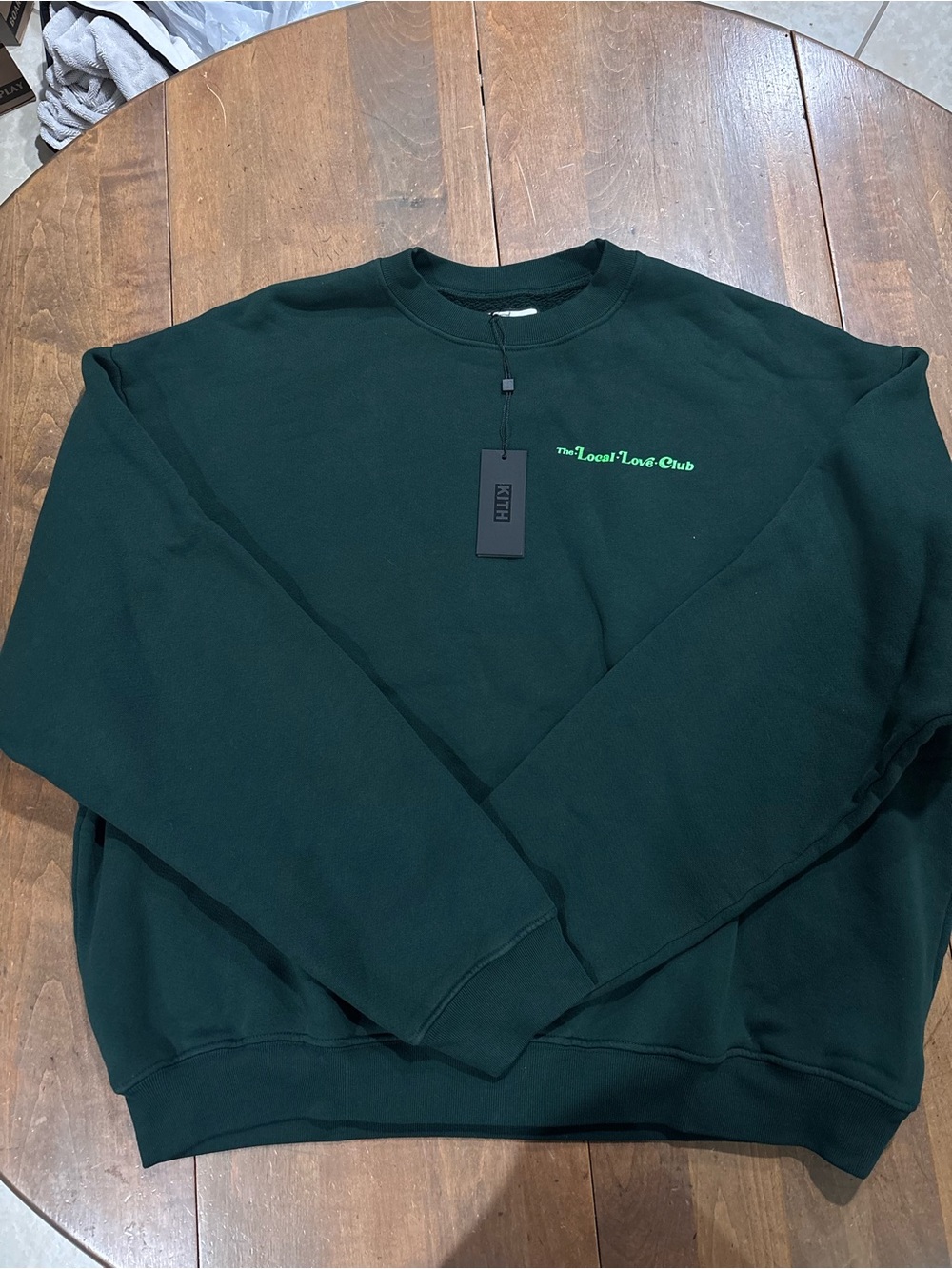 The Local Love Club x Kith Aura Evergreen Crewneck Sweatshirt Size L